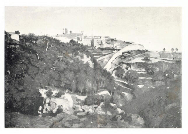 Anonimo , Corot, Jean Baptiste Camille - sec. XIX - Volterra , fronte