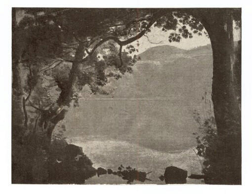Corot, Jean Baptiste Camille , Nemi, les bords du lac -