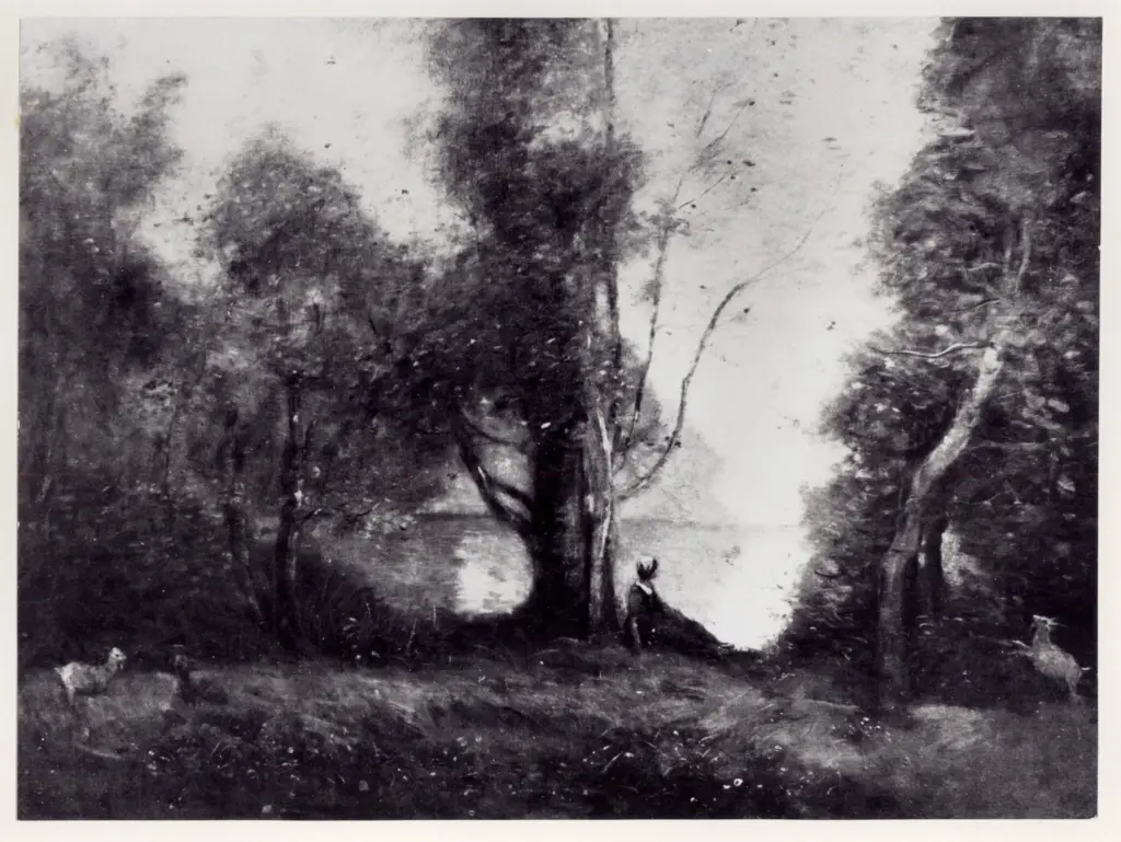 Anonimo , Corot, Jean Baptiste Camille - sec. XIX - Etang de coubron , fronte