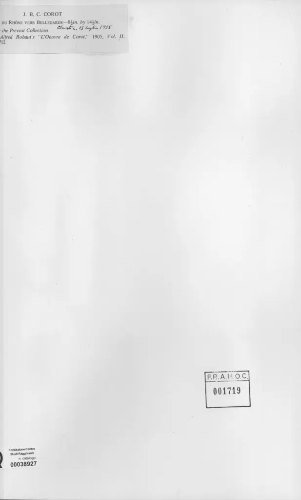 Anonimo , Corot, Jean Baptiste Camille , retro