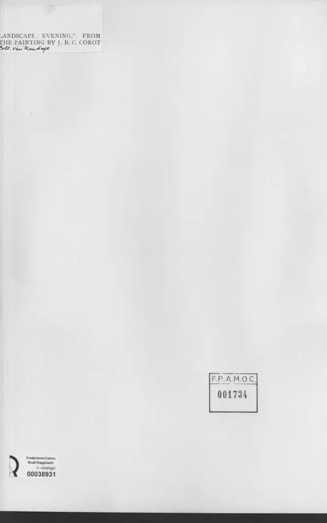 Anonimo , Corot, Jean Baptiste Camille , retro