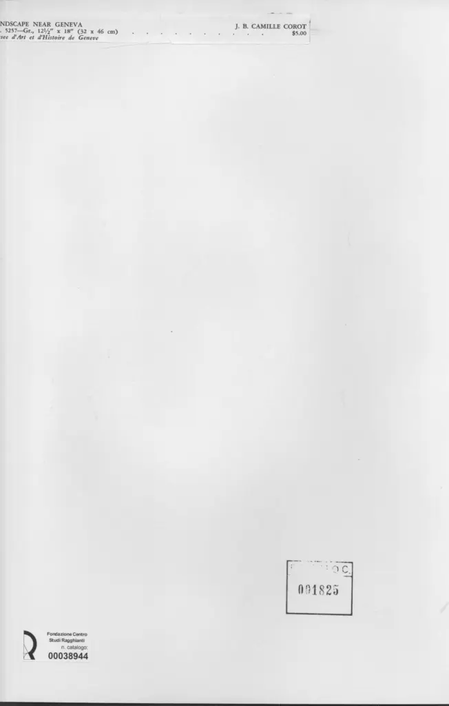 Anonimo , Corot, Jean Baptiste Camille , retro