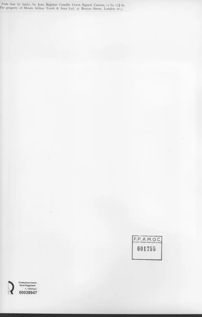 Anonimo , Corot, Jean Baptiste Camille , retro