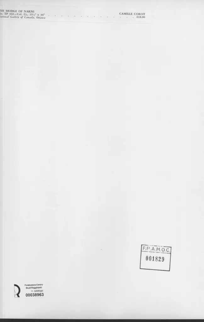 Anonimo , Corot, Jean Baptiste Camille - sec. XIX - The bridge of Narni , retro