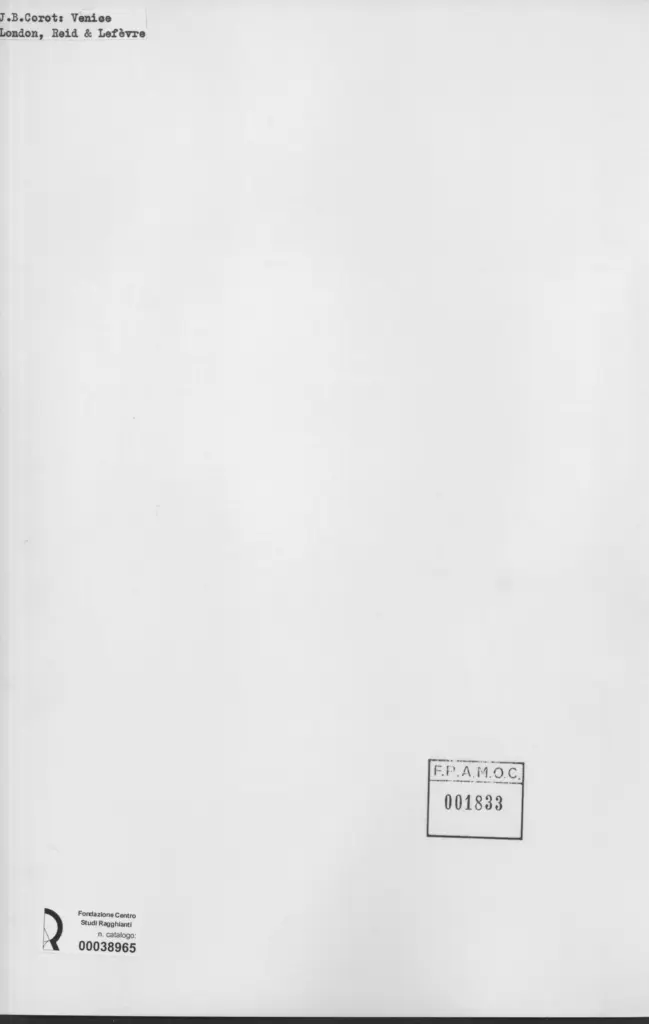 Anonimo , Corot, Jean Baptiste Camille , retro