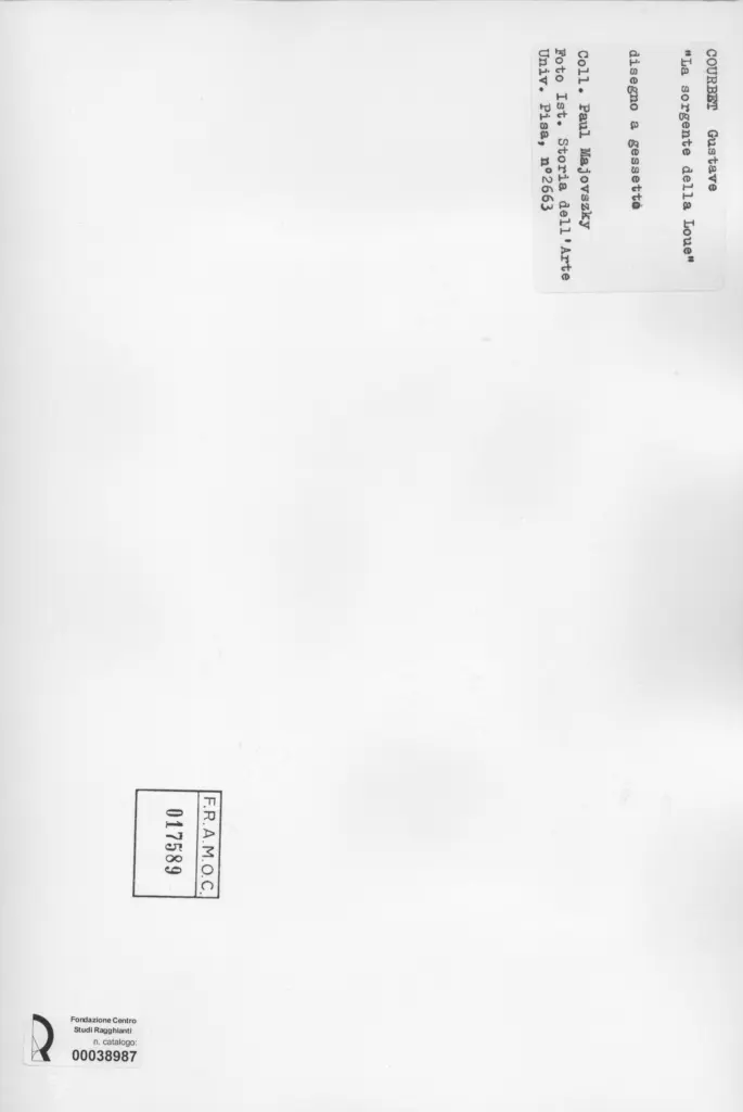 Universit&agrave; di Pisa. Dipartimento di Storia delle Arti , retro