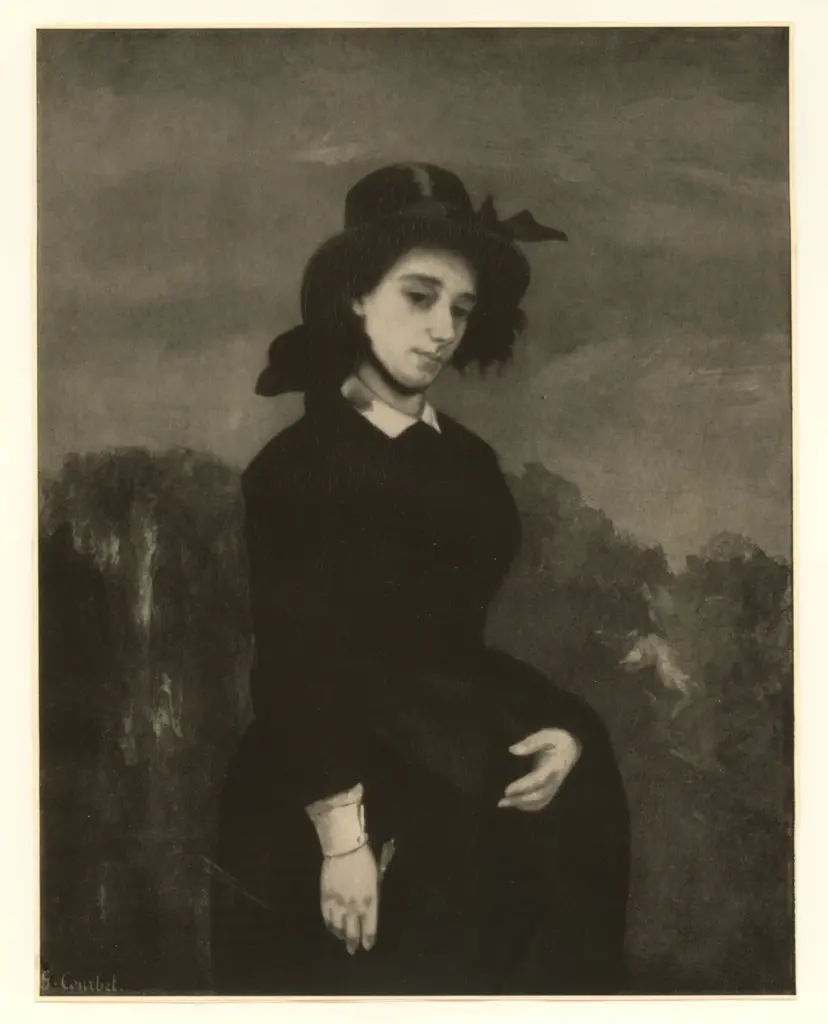 Anonimo , Courbet, Gustave - sec. XIX - Madame Louise Colet , fronte