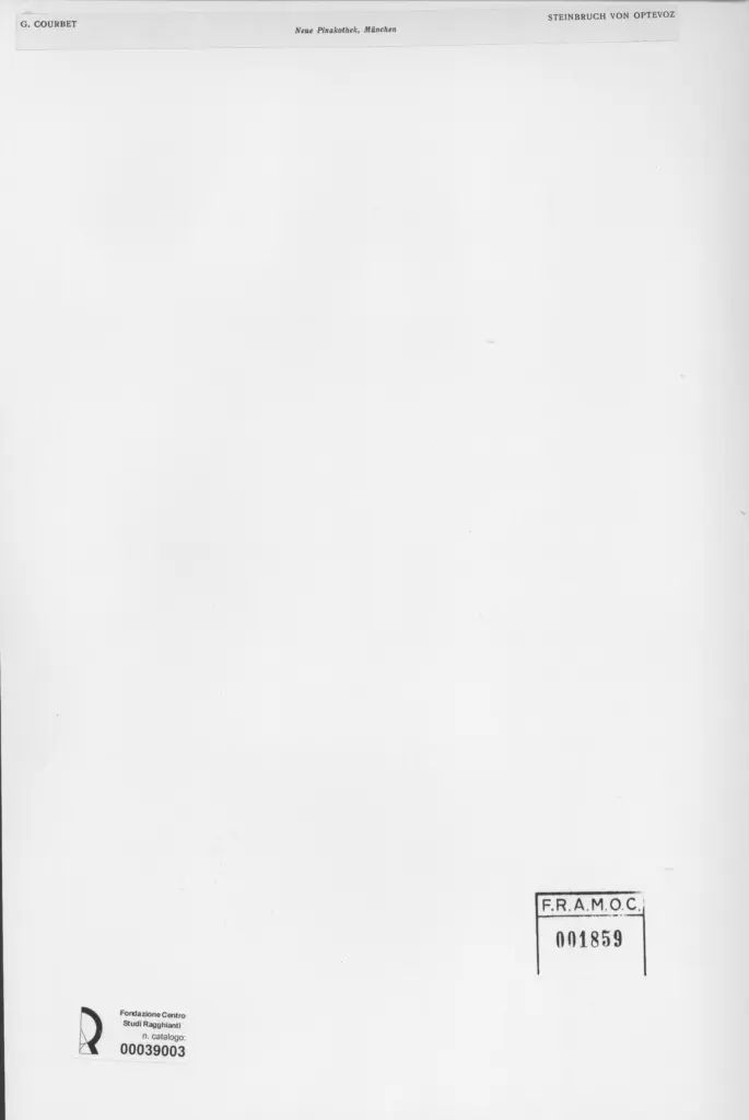 Anonimo , Courbet, Gustave - sec. XIX - Steinbruch Von Optevoz , retro