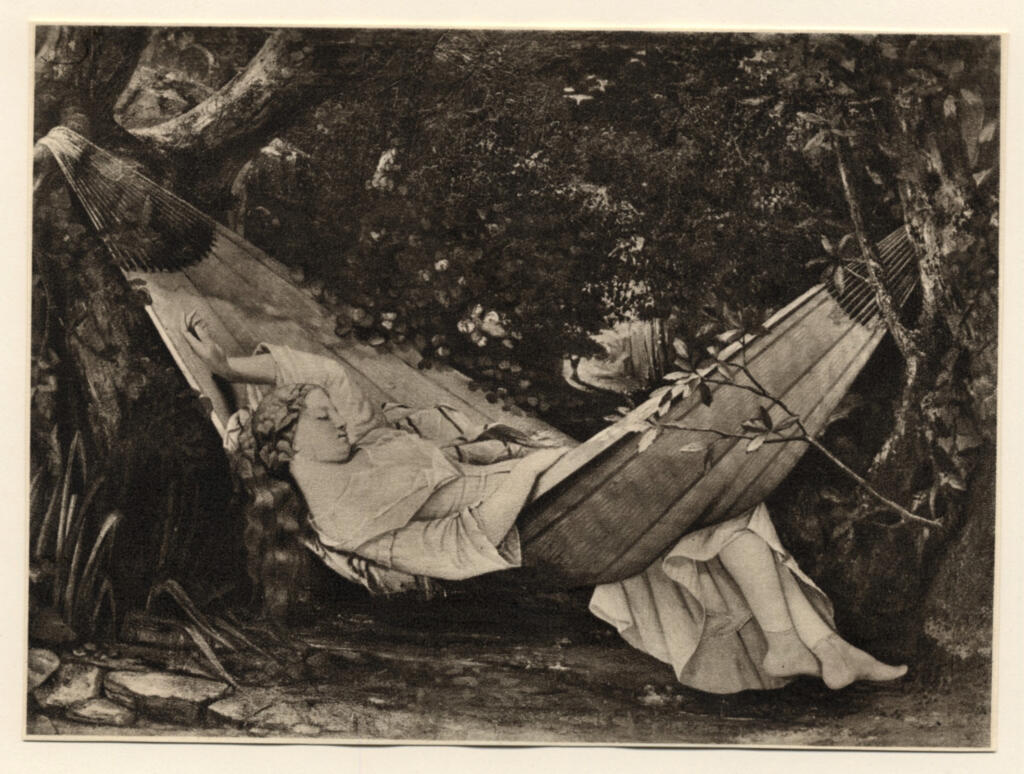 Anonimo , Courbet, Gustave - sec. XIX - L'amaca , fronte
