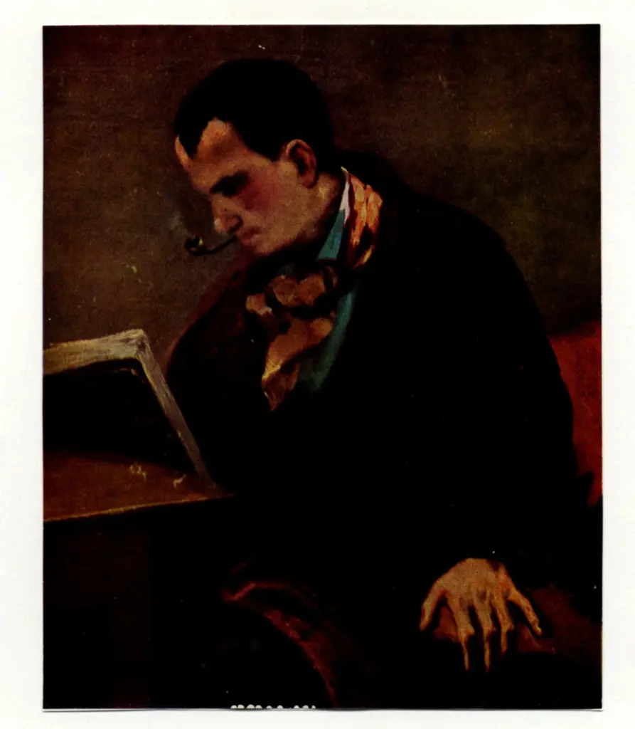 Anonimo , Courbet, Gustave - sec. XIX - Baudelaire , fronte