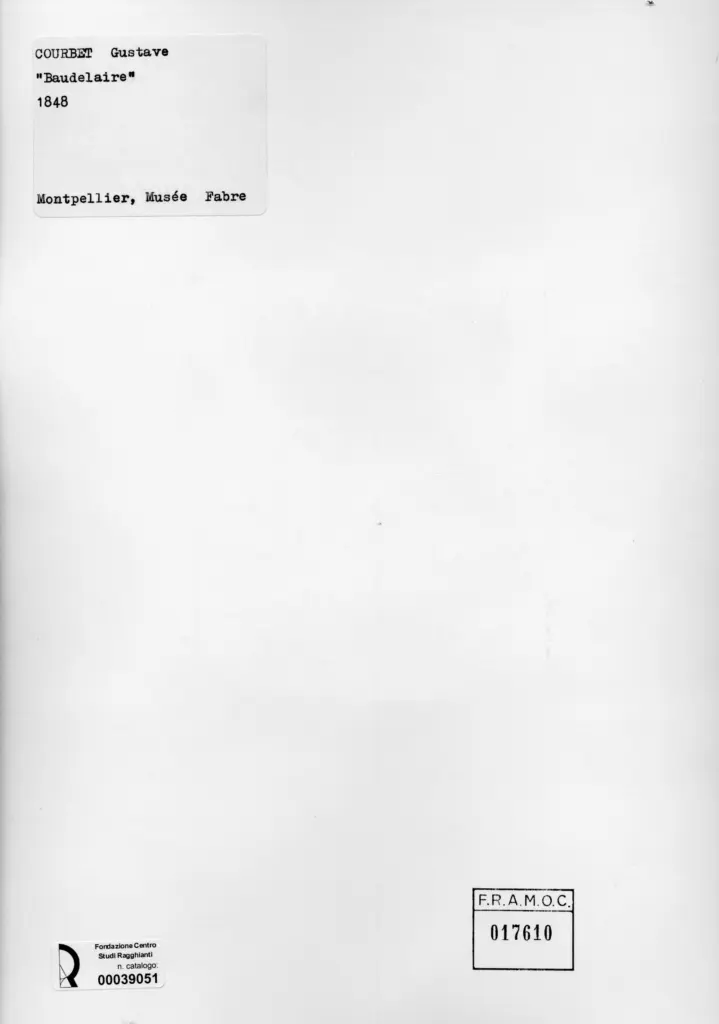 Anonimo , Courbet, Gustave - sec. XIX - Baudelaire , retro