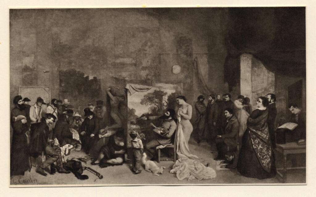 Anonimo , Courbet, Gustave - sec. XIX - L'atelier , fronte
