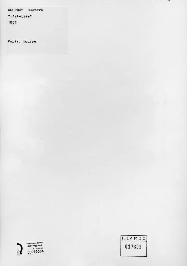 Anonimo , Courbet, Gustave - sec. XIX - L'atelier , retro