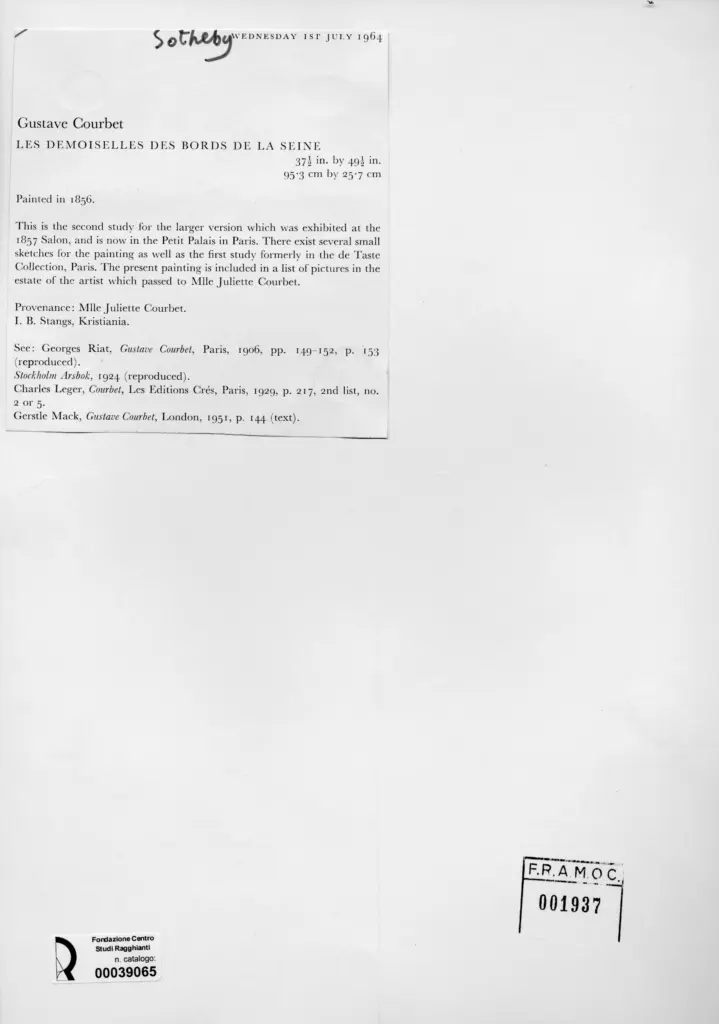 Anonimo , Courbet, Gustave - sec. XIX , retro