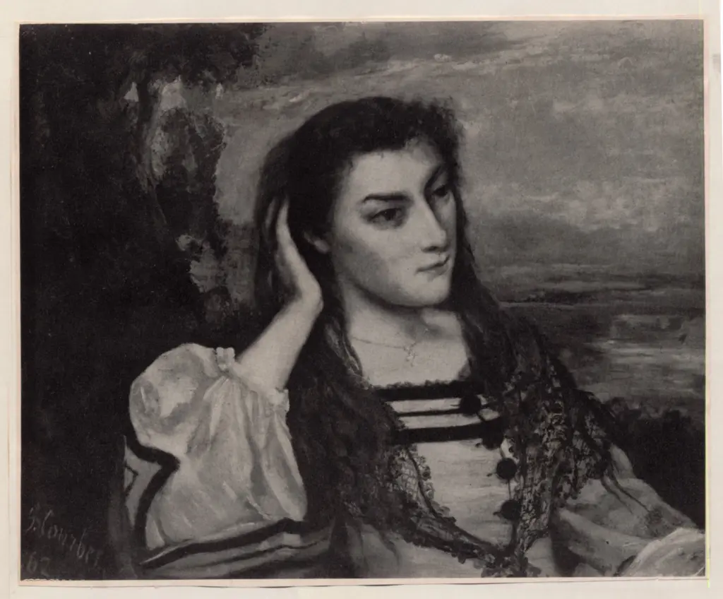 Anonimo , Courbet, Gustave - sec. XIX - Portrait de Madame Boreau , fronte