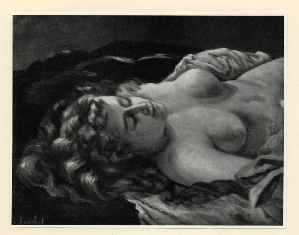 Courbet, Gustave , Femme endormie aux cheveux roux