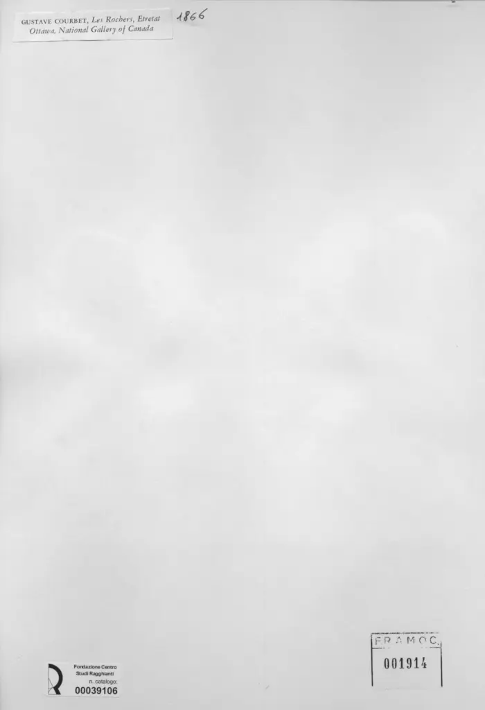 Anonimo , Courbet, Gustave - sec. XIX - Les Rochers, Etretat , retro
