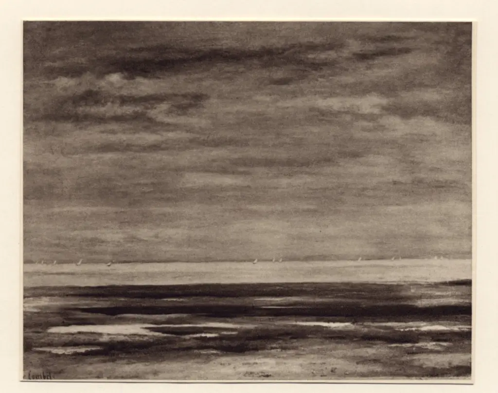 Anonimo , Courbet, Gustave - sec. XIX - Marina , fronte