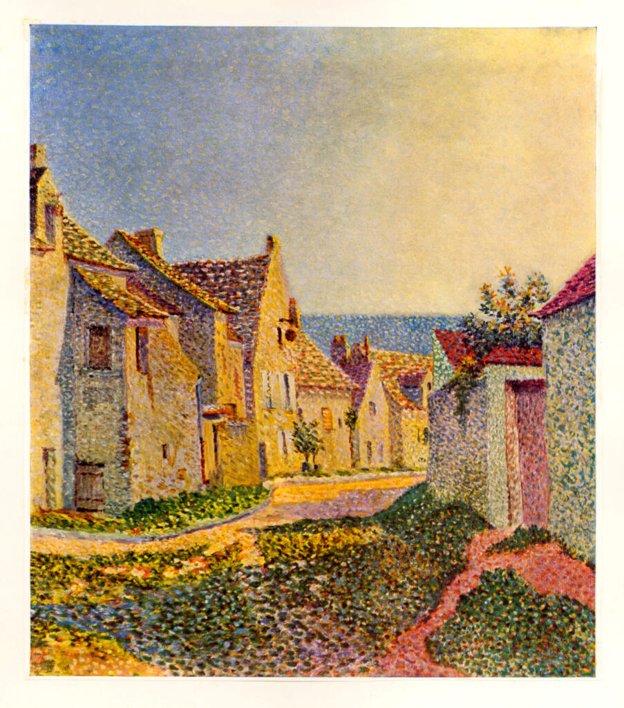 Anonimo , Cross, Henri Edmond - sec. XIX - Village street , fronte