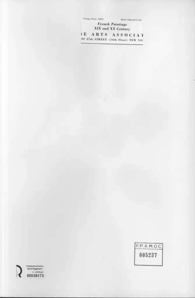 Anonimo , Cross, Henri Edmond - sec. XIX - Village street , retro