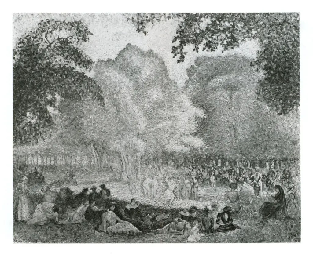 Anonimo , Cross, Henri Edmond - sec. XX - Les Jardins du Lanelagh , fronte