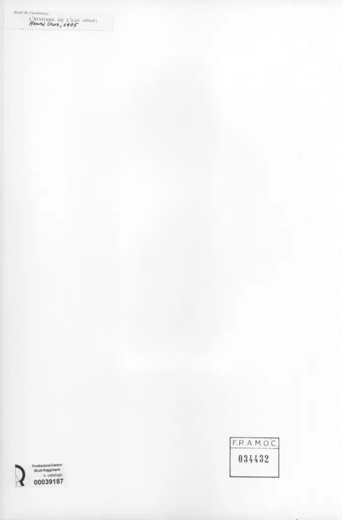Anonimo , Cross, Henri Edmond - sec. XX - Histoire de l'eau (d&eacute;tail) , retro