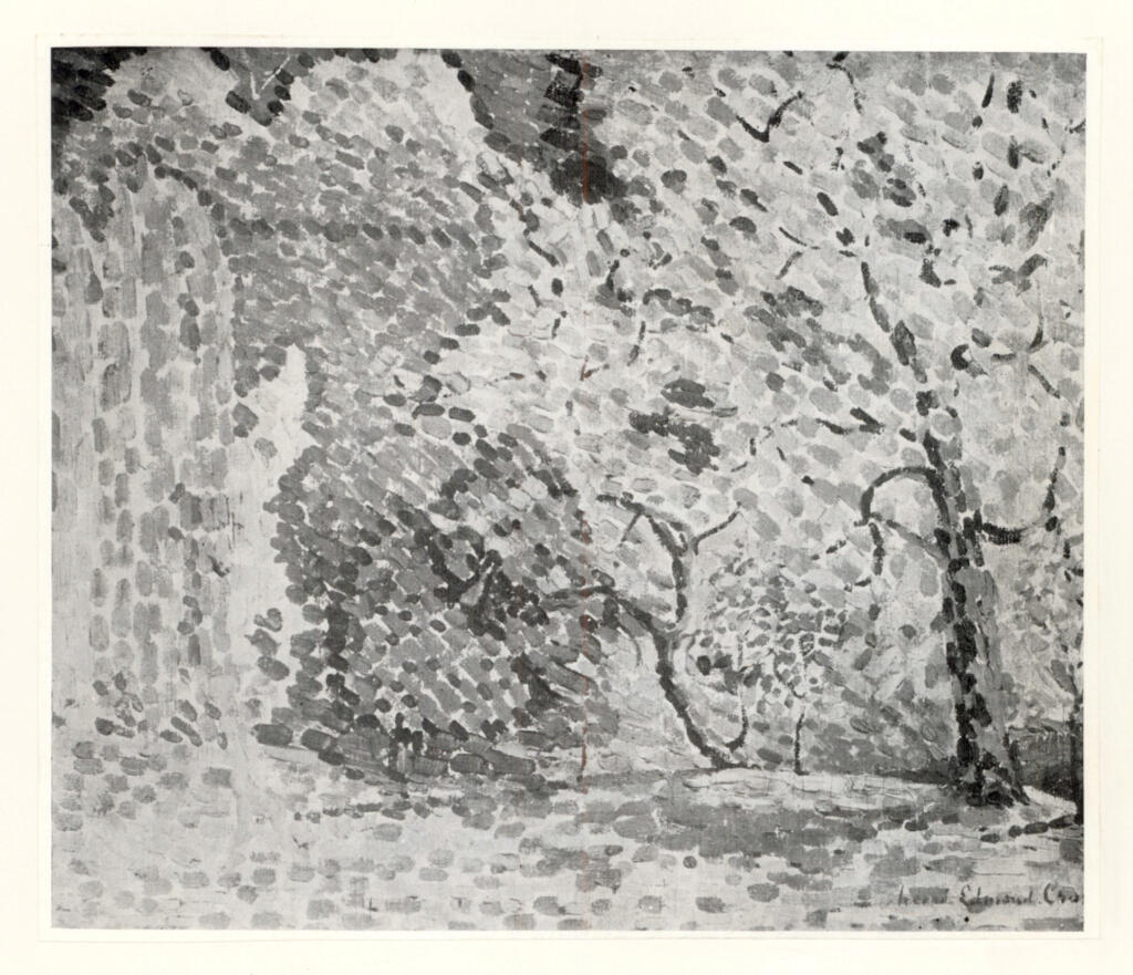 Anonimo , Cross, Henri Edmond - sec. XIX - Arbres en fleur , fronte