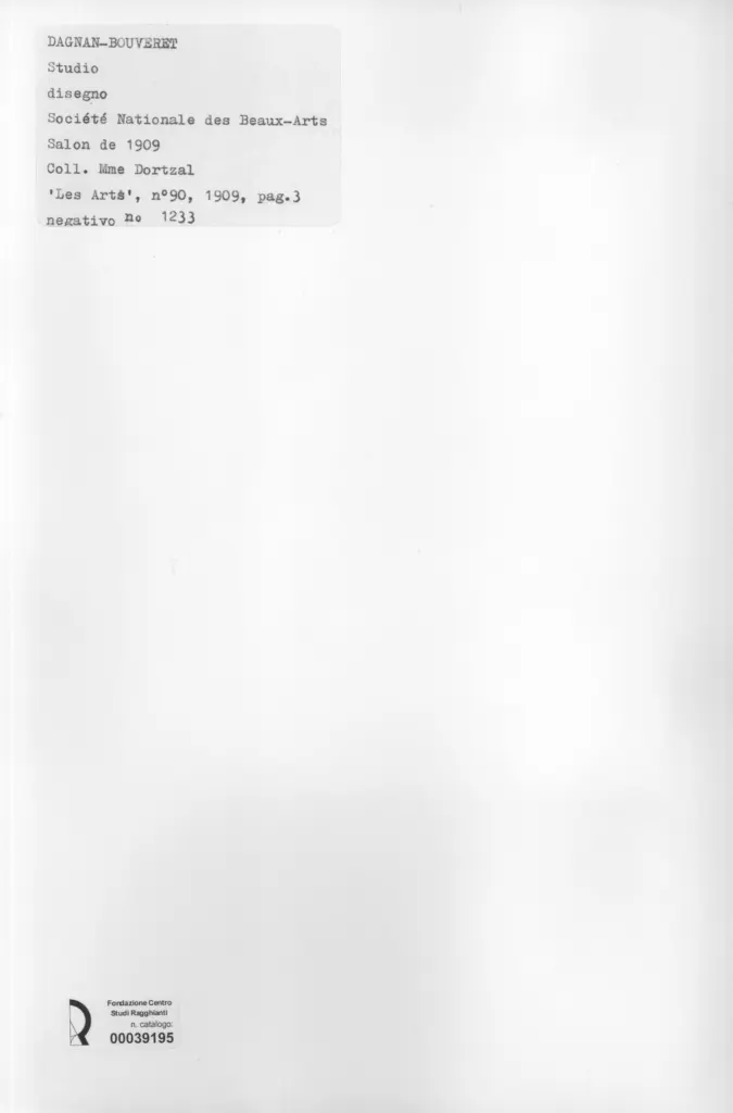 Anonimo , Dagnan-Bouveret, P.A.J. - sec. XIX - Studio , retro