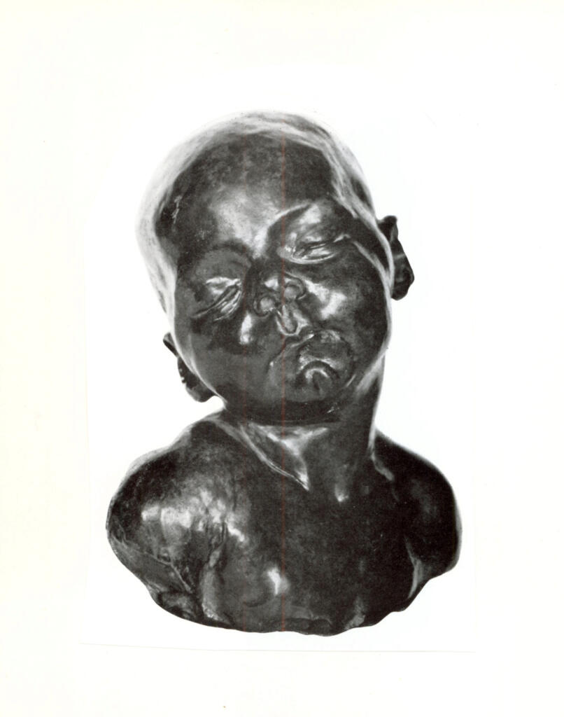 Anonimo , Dalou, Jules - sec. XIX - Buste de Bébé endormi , fronte