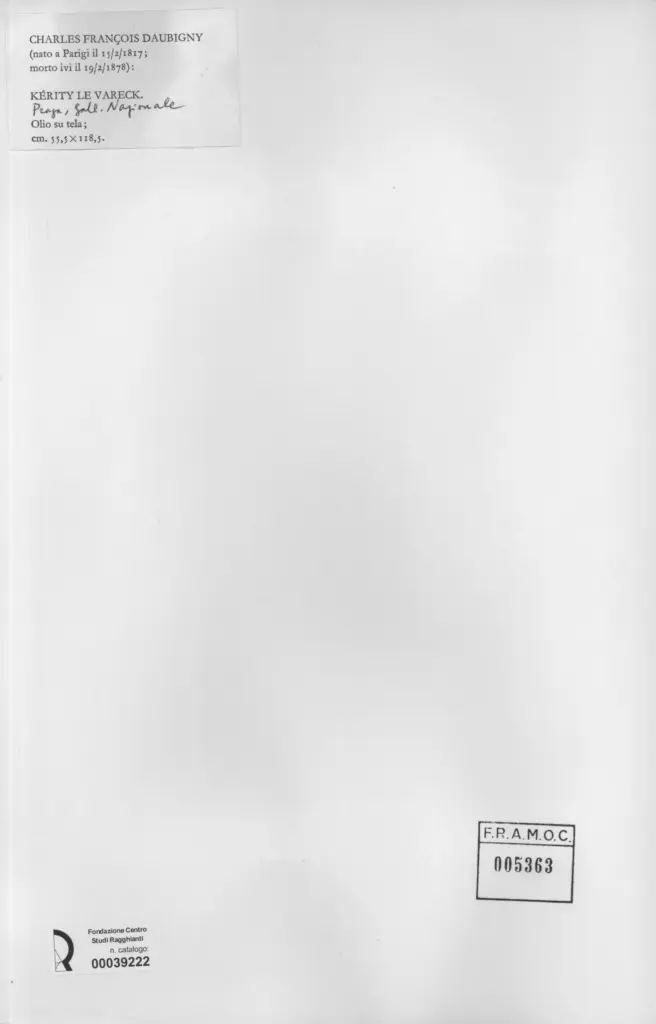 Anonimo , Daubigny, Charles Fran&ccedil;ois - sec. XIX - K&eacute;rity le Vareck , retro