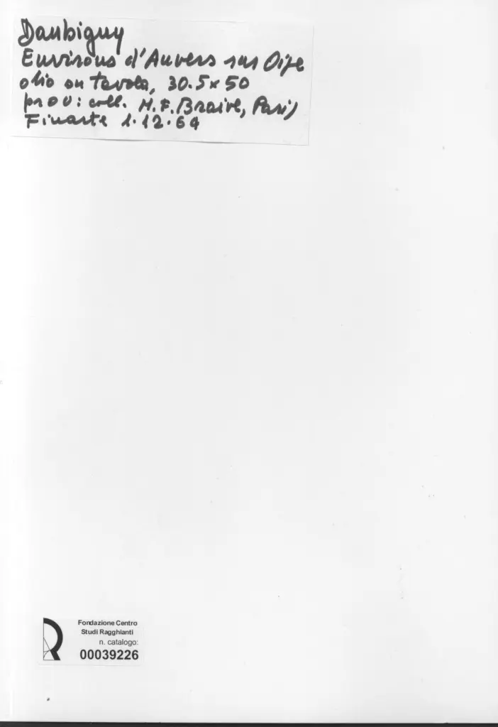 Anonimo , Daubigny, Charles Fran&ccedil;ois - sec. XIX - Environs d'Auvers sur Oise , retro