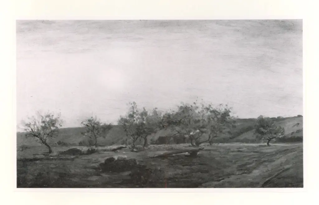 Anonimo , Daubigny, Charles Fran&ccedil;ois - sec. XIX - Le Verger , fronte