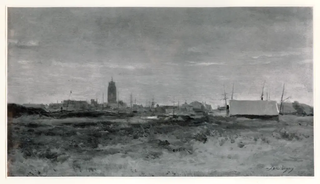 Anonimo , Daubigny, Charles Fran&ccedil;ois - sec. XIX - Vue de Dunkerque , fronte