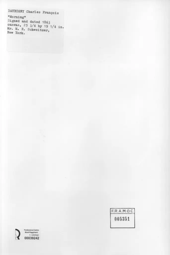 Anonimo , Daubigny, Charles Fran&ccedil;ois - sec. XIX - Morning , retro