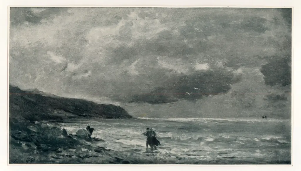 Anonimo , Daubigny, Charles Fran&ccedil;ois - sec. XIX - L'approssimarsi della tempesta , fronte