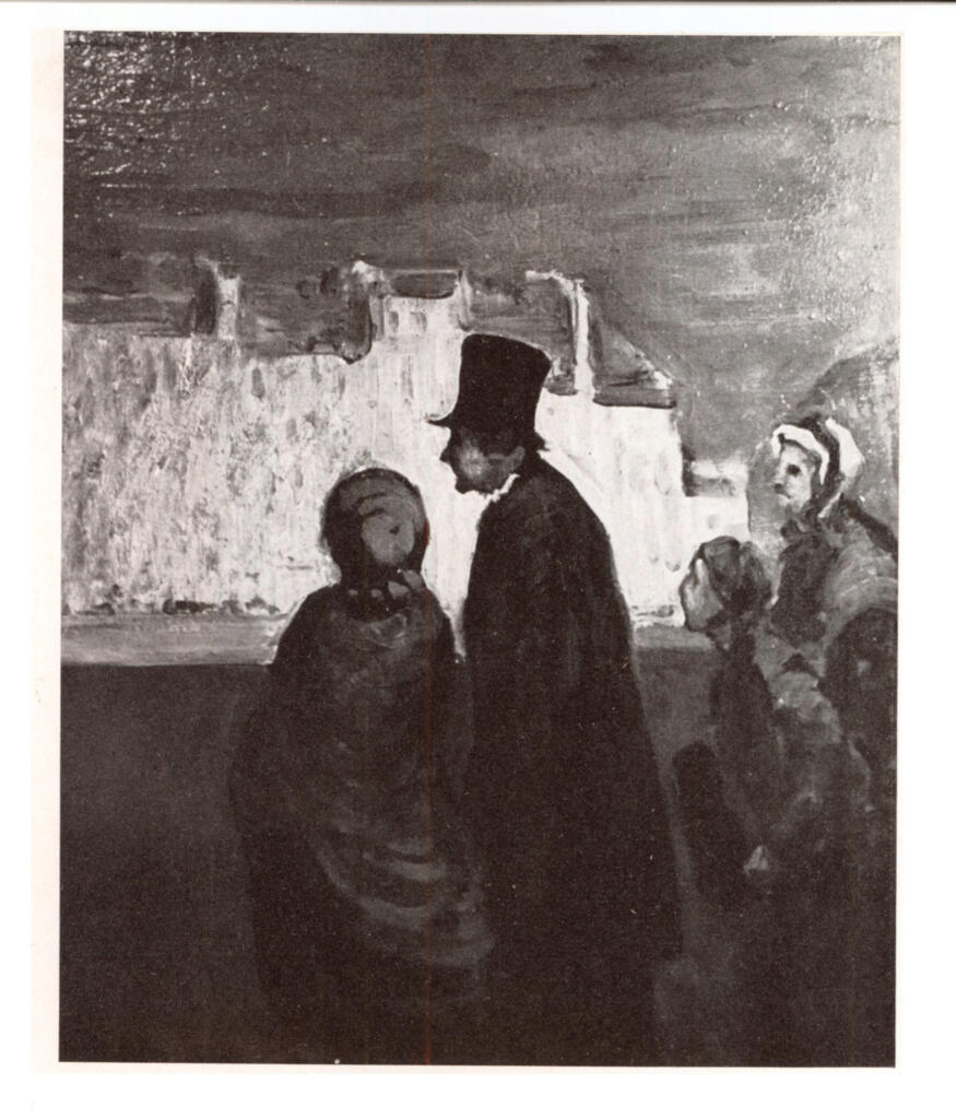 Anonimo , Daumier, Honoré - sec. XIX - Les Curieux au Quai de la Seine , fronte