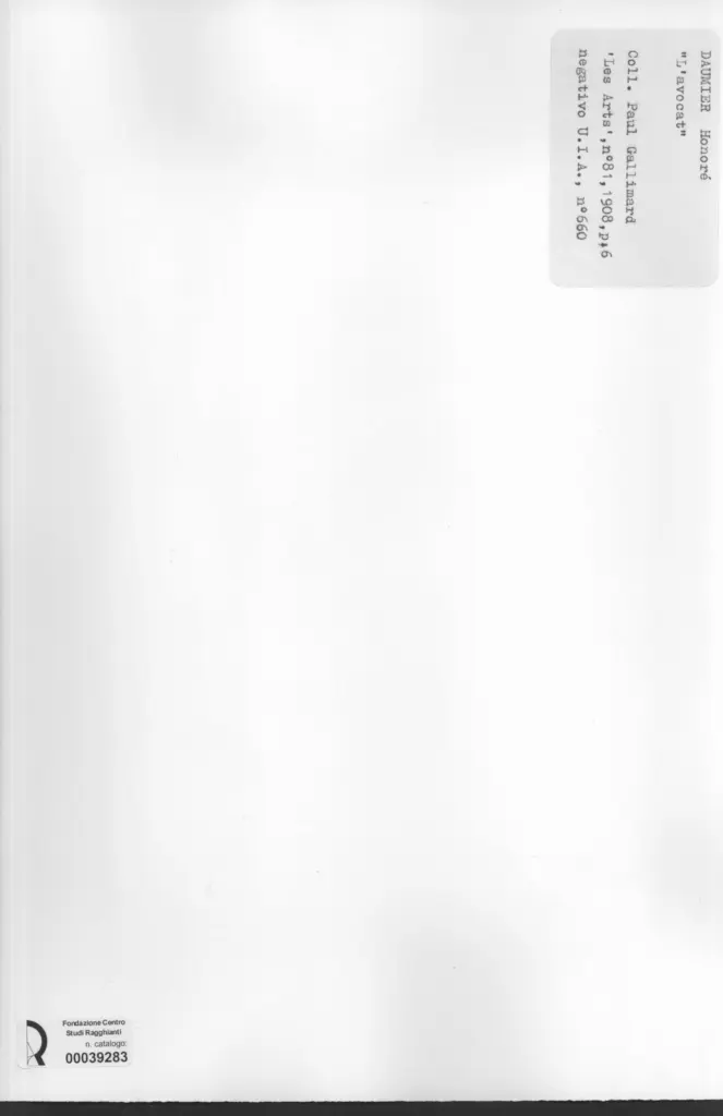 Anonimo , Daumier, Honor&eacute; - sec. XIX - L'avocat , retro