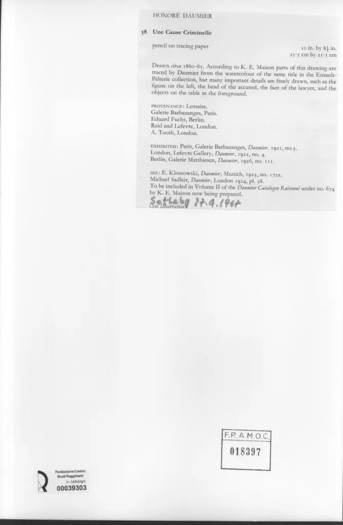 Anonimo , Daumier, Honor&eacute; sec. XIX , retro