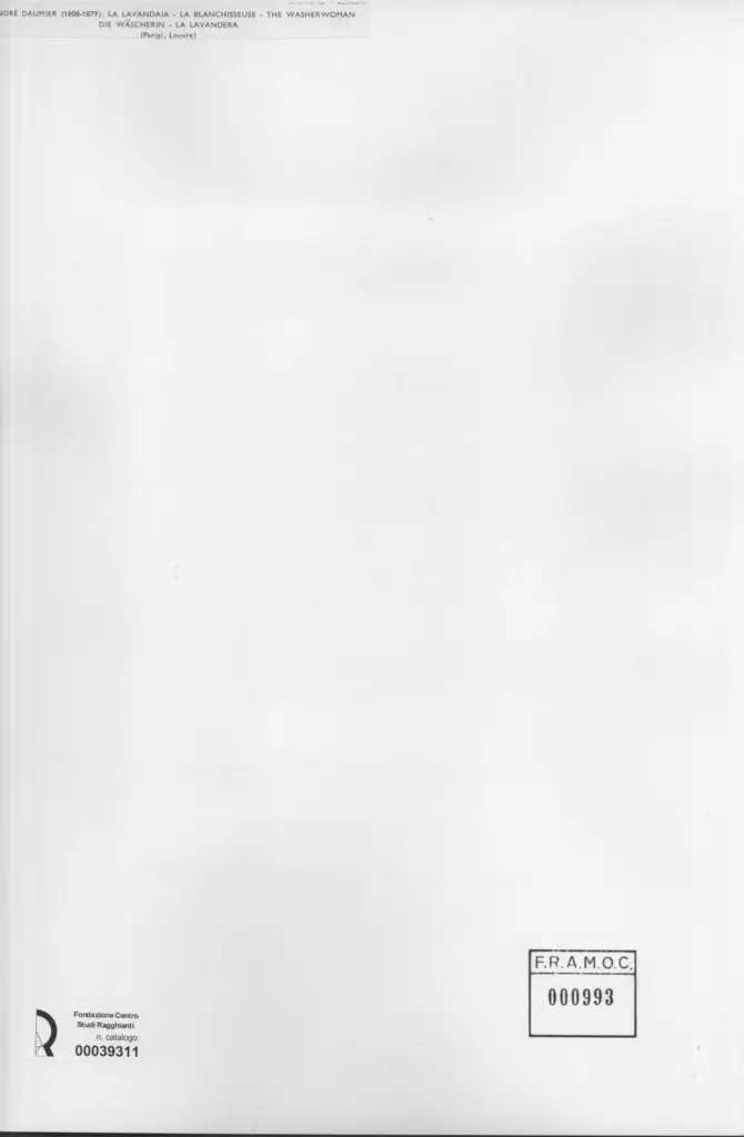 Anonimo , Daumier, Honor&eacute; - sec. XIX - La lavandaia , retro
