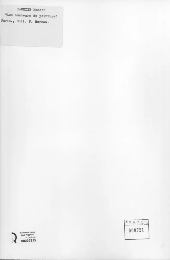 Anonimo , Daumier, Honoré - sec. XIX - Les amateurs de peinture , retro