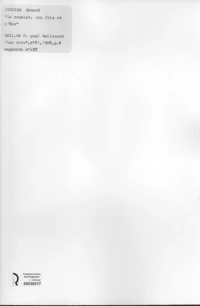 Anonimo , Daumier, Honor&eacute; - sec. XIX - Le meunier, son fils et l'&acirc;ne , retro