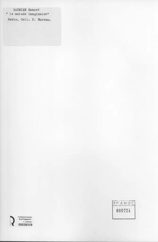Anonimo , Daumier, Honor&eacute; - sec. XIX - Le malade imaginaire , retro