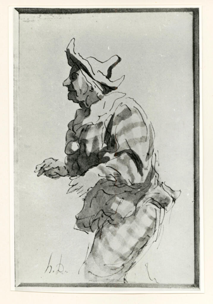 Anonimo , Daumier, Honoré - sec. XIX - Le paillasse , fronte
