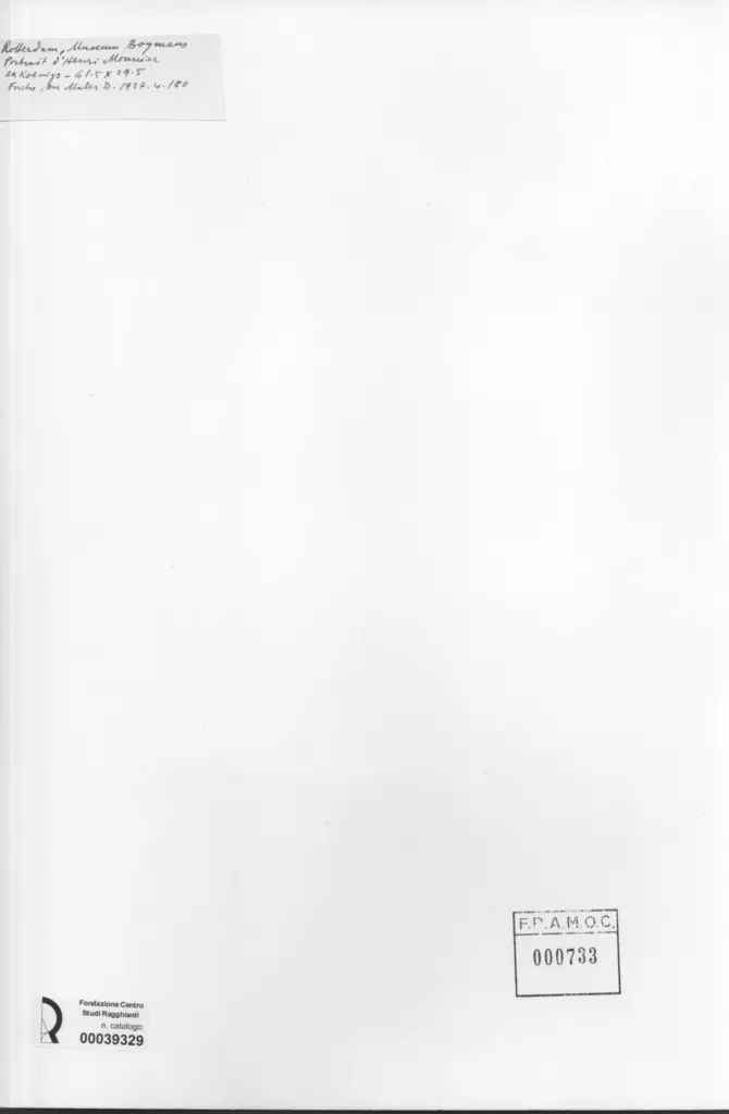 Anonimo , Daumier, Honoré - sec. XIX - Portrait d'Henri Mounier , retro