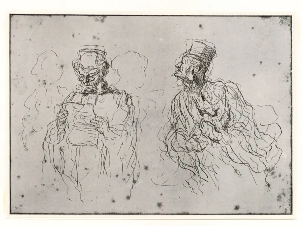 Anonimo , Daumier, Honor&eacute; , fronte