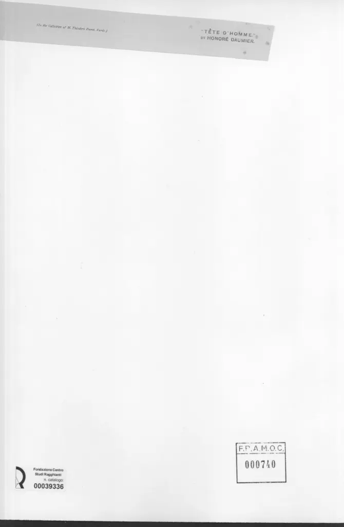 Anonimo , Daumier, Honor&eacute; - sec. XIX - T&ecirc;te d'homme , retro