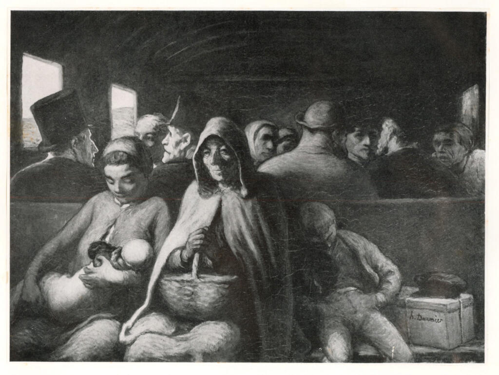 Anonimo , Daumier, Honoré - sec. XIX - Le wagon de troisième classe , fronte