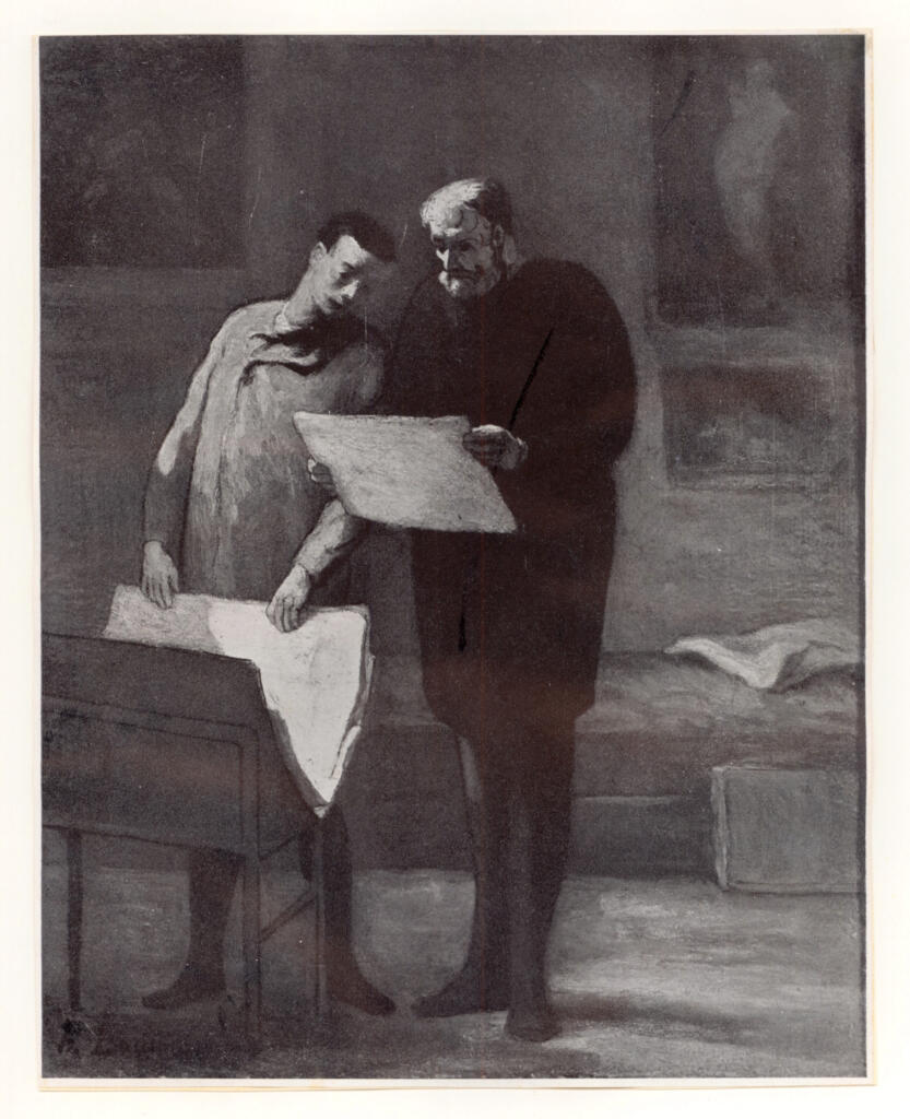 Anonimo , Daumier, Honoré - sec. XIX - Advice to a Young Artist , fronte