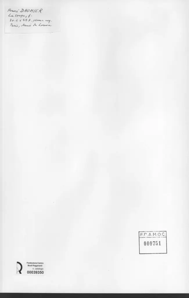 Anonimo , Daumier, Honor&eacute; - sec. XIX - La soupe , retro