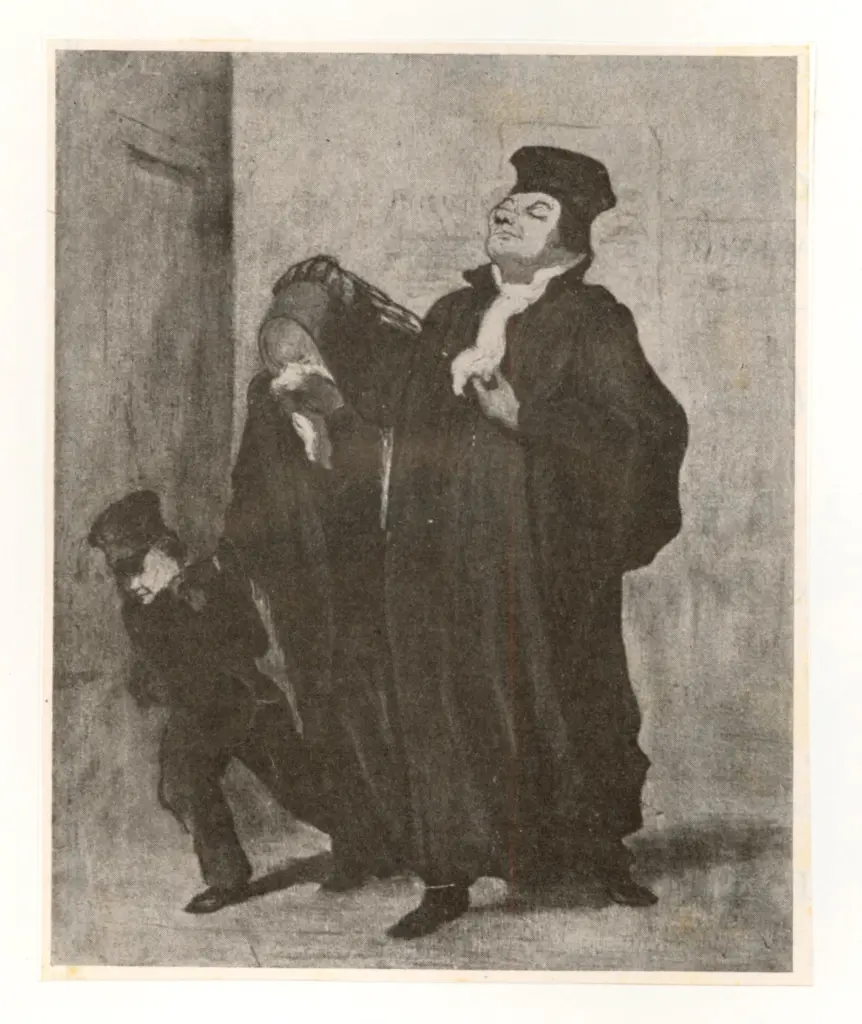 Anonimo , Daumier, Honor&eacute; - sec. XIX - Le proc&egrave;s perdu , fronte